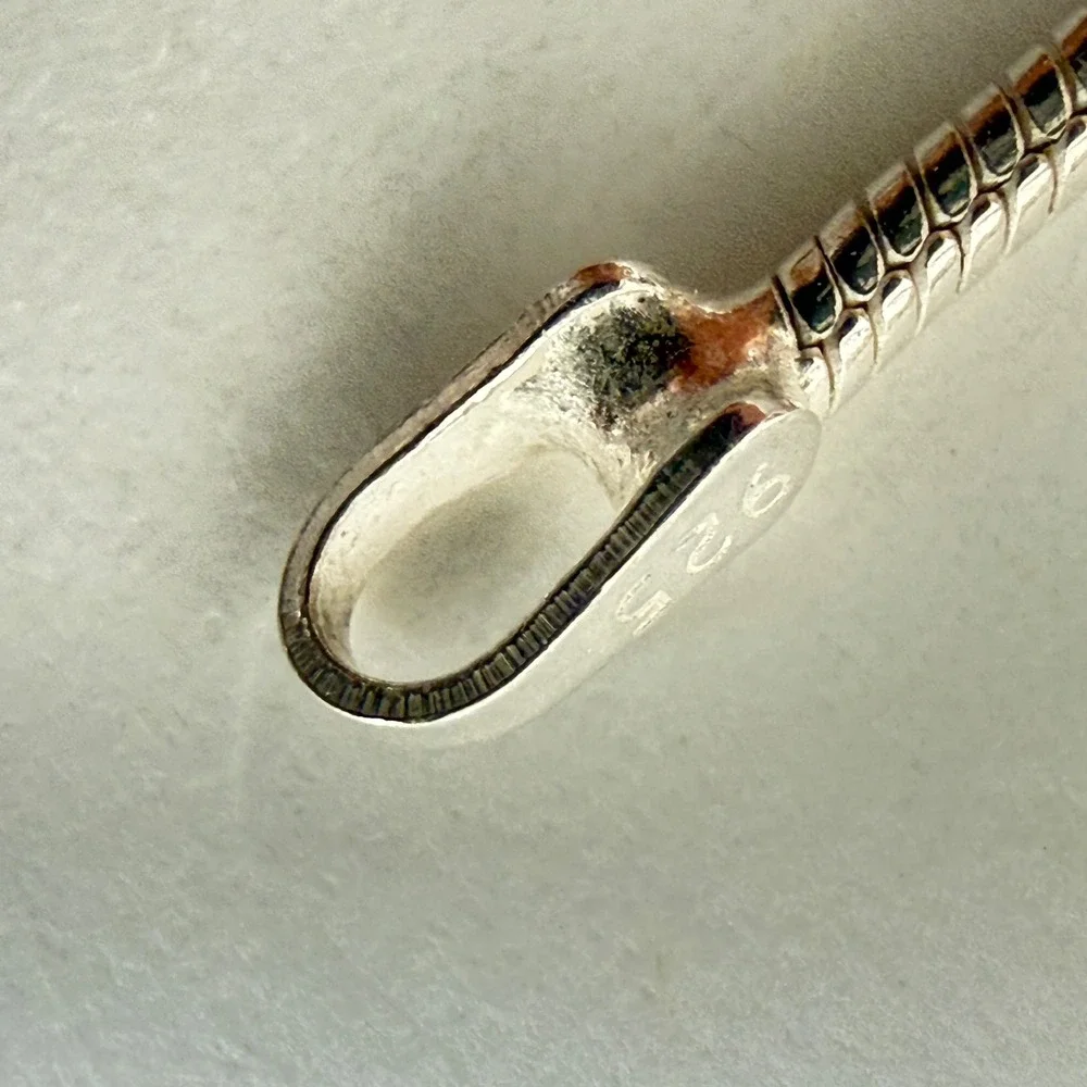 925 Sterling Silver‎ Snake Chain Necklace 11.5